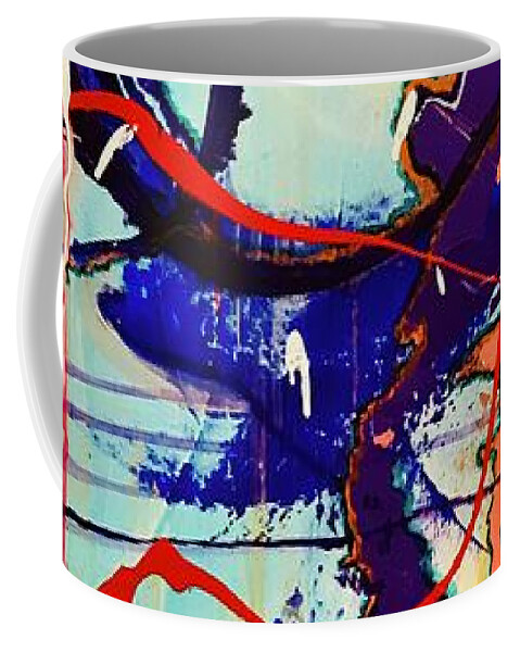 Acrylic Coffee Mug featuring the painting Untitled 3 by Laura Jaffe