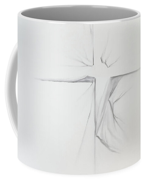 Abstract Coffee Mug featuring the painting Untitled Parallel by Fei A