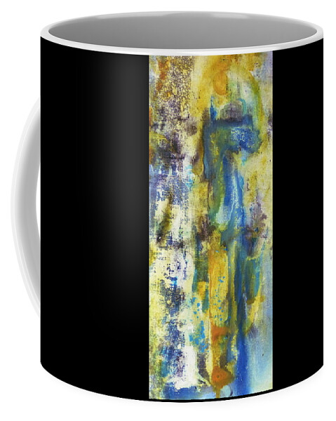 Abstract Coffee Mug featuring the painting Untitled3 by 'REA' Gallery