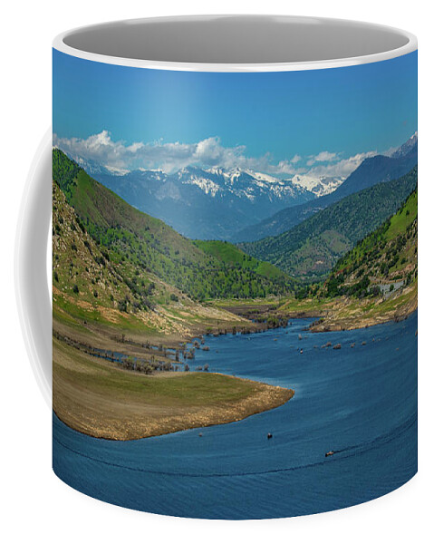 California Coffee Mug featuring the photograph Lake Kaweah by Marcy Wielfaert