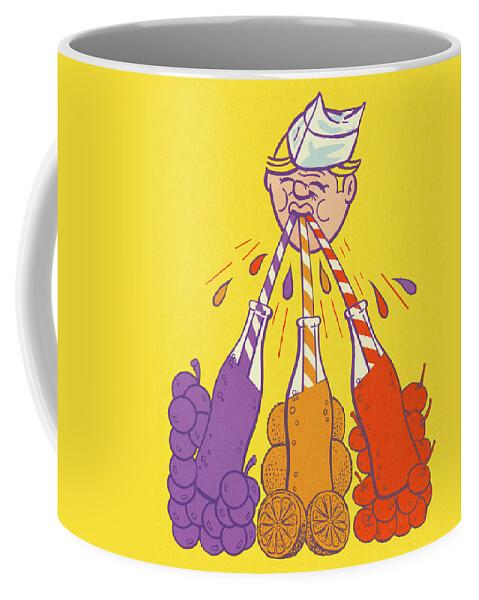 Accessories Coffee Mug featuring the drawing Variety of Drinks by CSA Images
