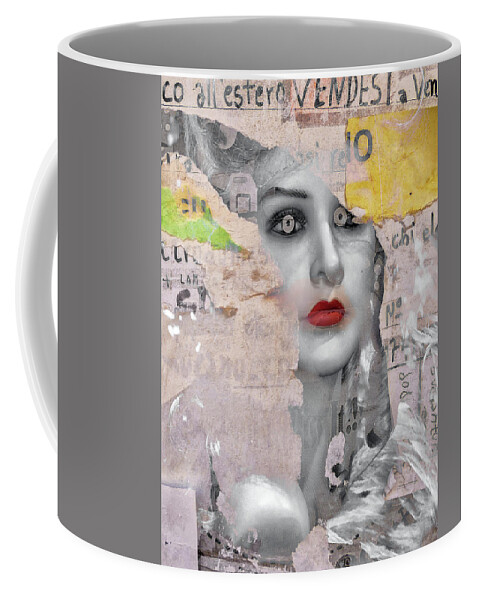 Woman Coffee Mug featuring the digital art Venetian beauty by Gabi Hampe