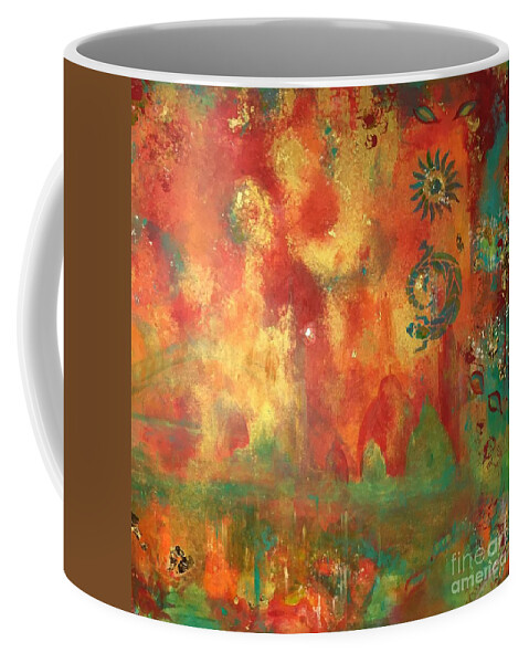 Venice Coffee Mug featuring the painting Venice Carnival by Jacqui Hawk