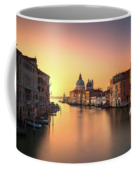 Venice Coffee Mug featuring the photograph Red Sunrise over Venice by Stefano Orazzini