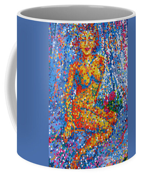 Venus Venus Coffee Mug featuring the painting Venus by Santina Semadar Panetta