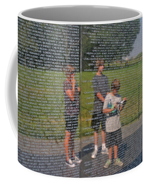Vietnam Coffee Mug featuring the photograph Reflecting Upon the Fallen by Anthony Jones