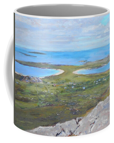 Nature Coffee Mug featuring the painting View from Errisbeg by Michael Camp