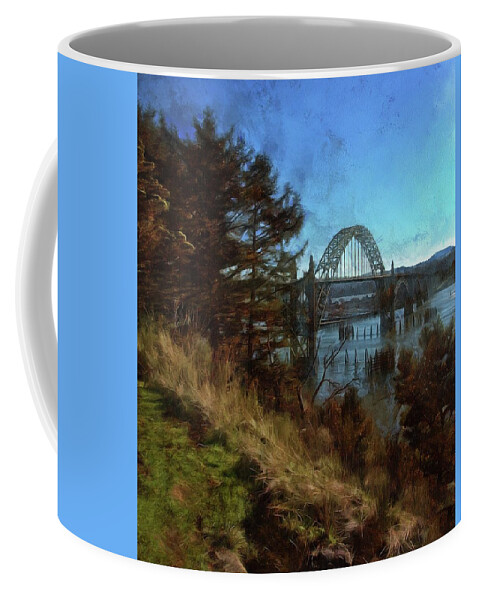 Yaquina Bay Coffee Mug featuring the photograph View From Yaquina Bay Park by Thom Zehrfeld
