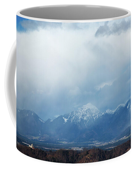 Smarna Gora Coffee Mug featuring the photograph View of the Kamnik Alps by Ian Middleton