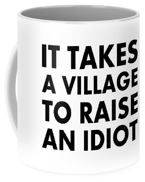 Richard Reeve Coffee Mug featuring the digital art Village Idiot BK by Richard Reeve