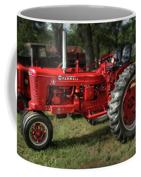 Tractor Coffee Mug featuring the photograph Vintage Farmall H by Mike Eingle