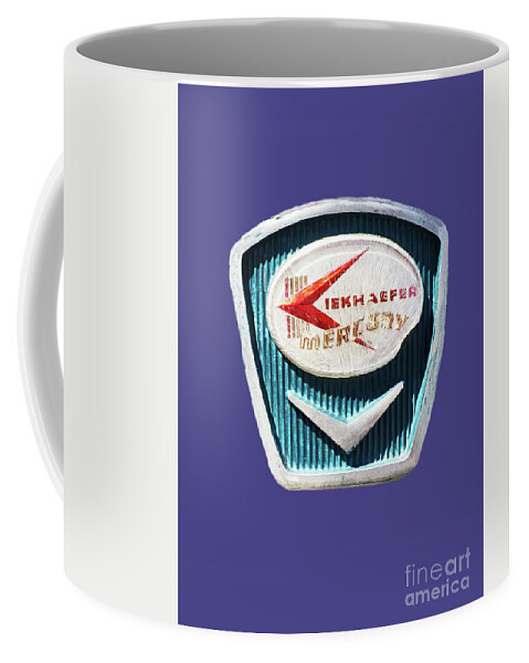 Still Life Coffee Mug featuring the mixed media Vintage Mercury Kiekhaefer Logo 300 by Sharon Williams Eng