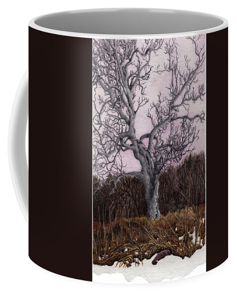Bur Oak Coffee Mug featuring the painting Voodoo by Alice Ann Barnes