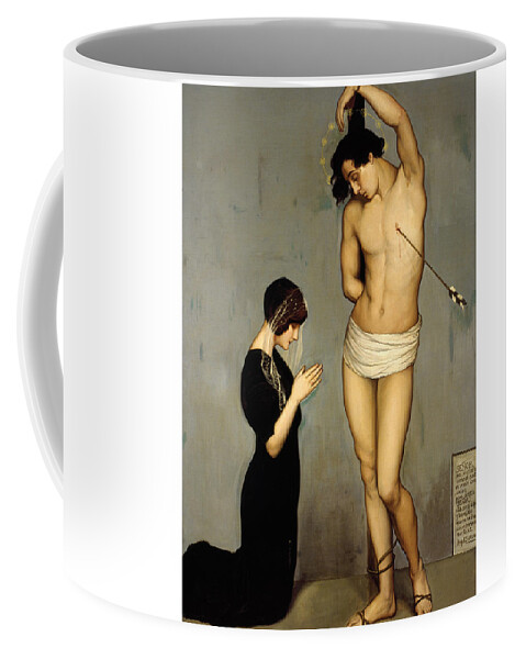 20th Century Art Coffee Mug featuring the painting Votive Offering by Angel Zarraga