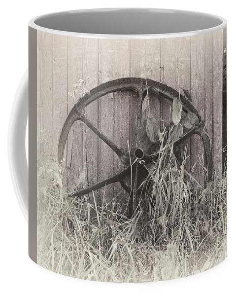 Farm Life Coffee Mug featuring the photograph Wagon Wheel by Jim Thompson