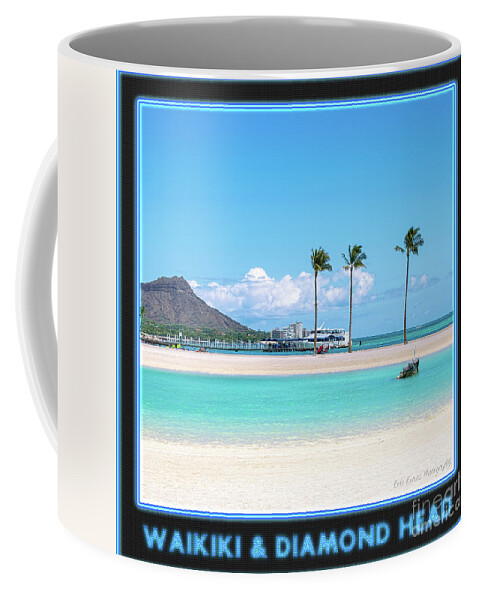 Waikiki Coffee Mug featuring the photograph Waikiki and Diamond Head Gallery Button by Aloha Art