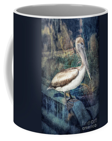 Pelican Coffee Mug featuring the photograph Waiting and Watching by Lynn Sprowl
