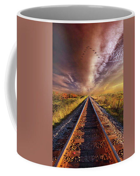 Dramatic Coffee Mug featuring the photograph Walk The Line by Phil Koch