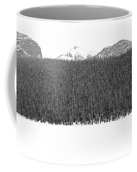 Lake Louise Coffee Mug featuring the photograph Walking on Water, Lake Louise by Darcy Dietrich