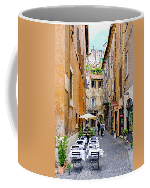 Rome Coffee Mug featuring the photograph Walking the Cobblestone Streets of Sorrento Italy by Robert Bellomy