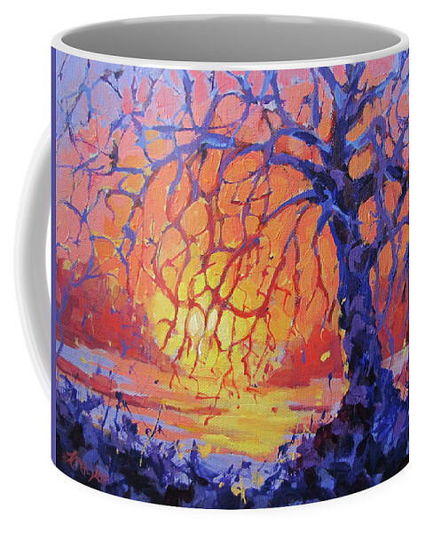 Tree Coffee Mug featuring the photograph Warm by Karen Ilari