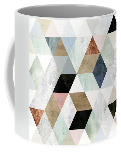 Abstract Coffee Mug featuring the painting Watercolor Mosaic I by Victoria Borges