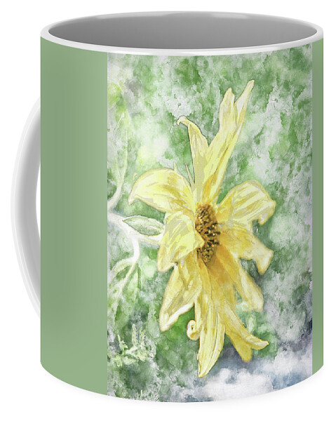 Flower Coffee Mug featuring the photograph Watercolor Sunshine I by Jennifer Grossnickle