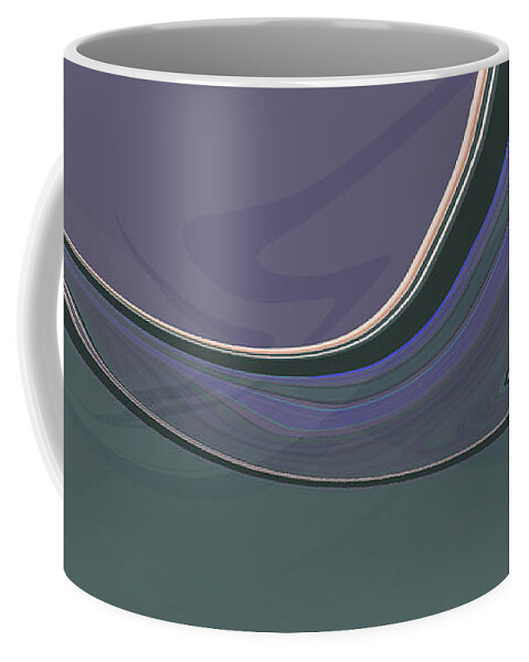 #abstract Coffee Mug featuring the digital art Watered Silk by Gina Harrison