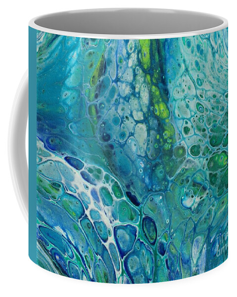 Waterfall Coffee Mug featuring the painting Waterfall 2 by Deborah Ronglien