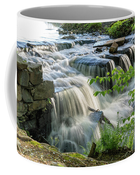 Rocky Hill Coffee Mug featuring the photograph Waterfall at the old Mill by Kyle Lee