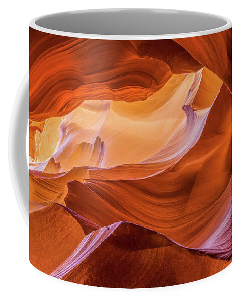 Antelope Canyon Coffee Mug featuring the photograph Waves of Stone by Carl Amoth