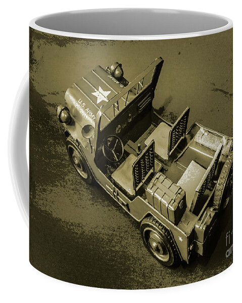 Vintage Coffee Mug featuring the photograph Weathered defender by Jorgo Photography
