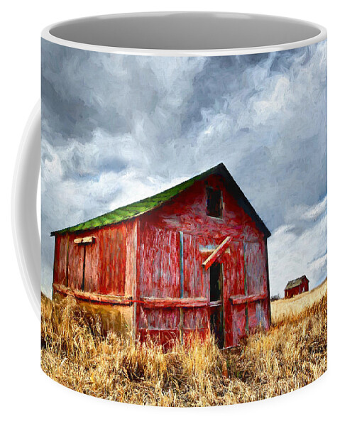 Barn Coffee Mug featuring the photograph Weathered by Susan Hope Finley