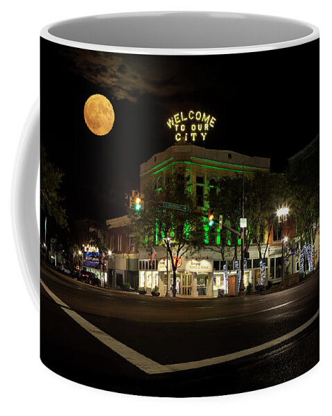 New Philadelphia Coffee Mug featuring the photograph Welcome To Our City by Deborah Penland