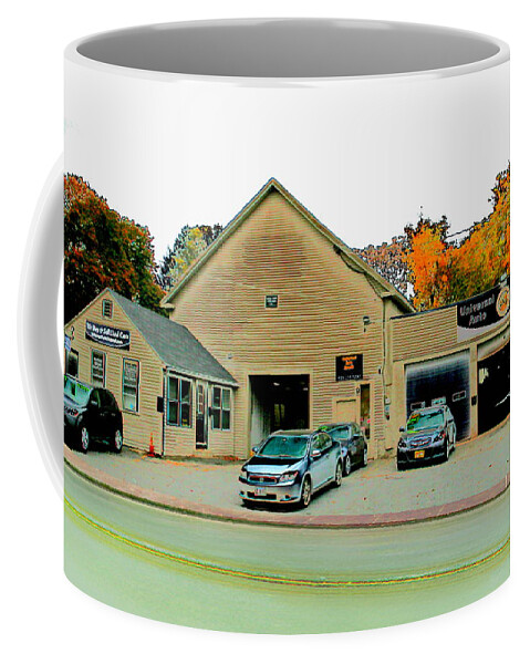 Architecture Coffee Mug featuring the digital art Wenzell-Thayer Building by Cliff Wilson