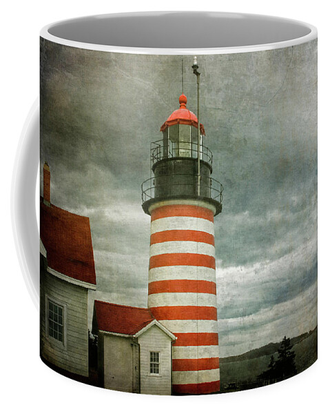 West Quoddy Head Lighthouse Coffee Mug featuring the photograph West Quoddy Head Lighthouse 2 by Cindi Ressler