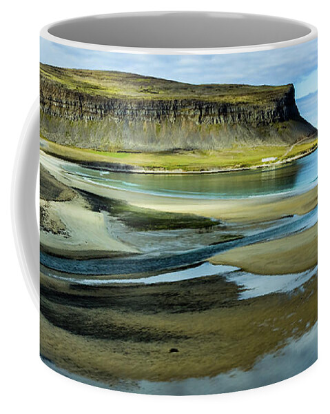 Westfjords Coffee Mug featuring the photograph Westfjords, Iceland by Lyl Dil Creations