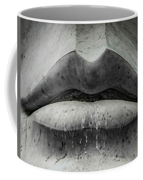 Statue Coffee Mug featuring the photograph Wet Lips by Lora J Wilson