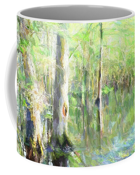 Wetland Coffee Mug featuring the digital art Wetlands by Susan Hope Finley
