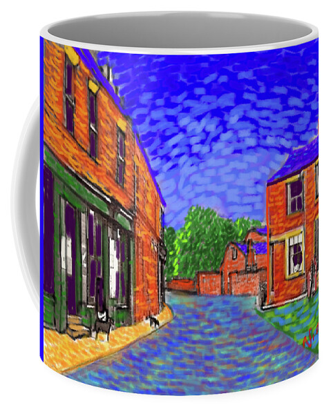 Ipad Painting Coffee Mug featuring the painting What if...Vincent went to Gildersome by Glenn Marshall