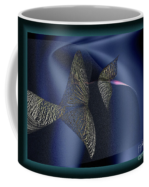 Fish Coffee Mug featuring the digital art What Is A Fish Dream by Leo Symon