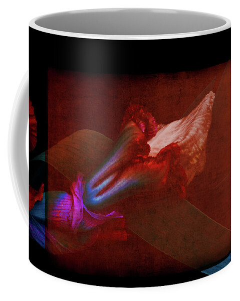Iris Coffee Mug featuring the photograph When You Already Are In The Place You Want To Be by Cynthia Dickinson