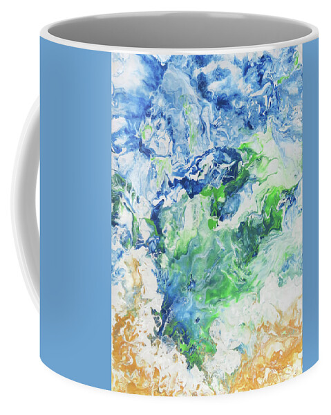 Acrylic Coffee Mug featuring the painting Whim Sea by Frances Miller
