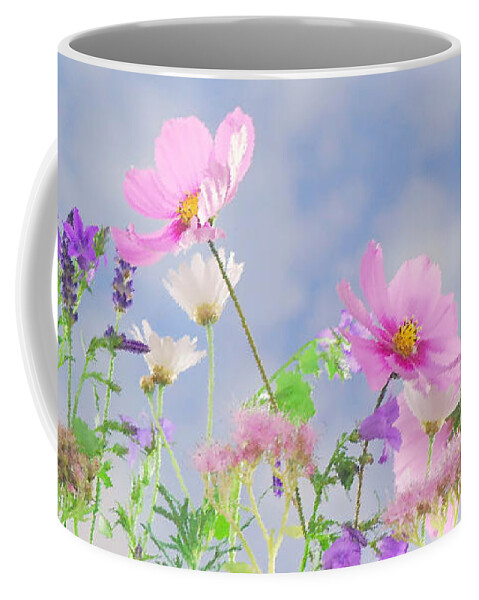 Wildflowers Coffee Mug featuring the photograph Whimsical Wildflowers by Stamp City