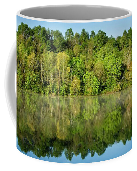 Landscape Coffee Mug featuring the photograph Whippoorwill Lake by John Benedict