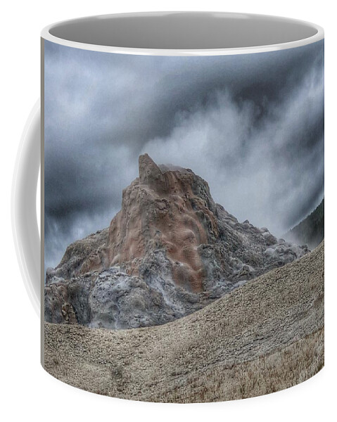 White Dome Geyser Coffee Mug featuring the photograph White Dome Geyser by Bonnie Bruno
