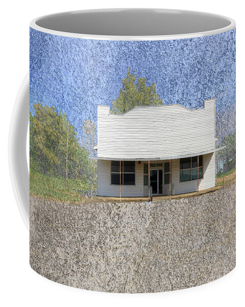 Hdr Coffee Mug featuring the digital art White Oak Missouri by Larry Braun