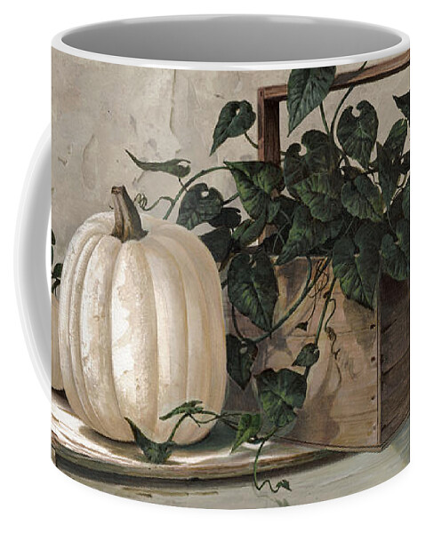Michael Humphries Coffee Mug featuring the painting White Pumpkins by Michael Humphries