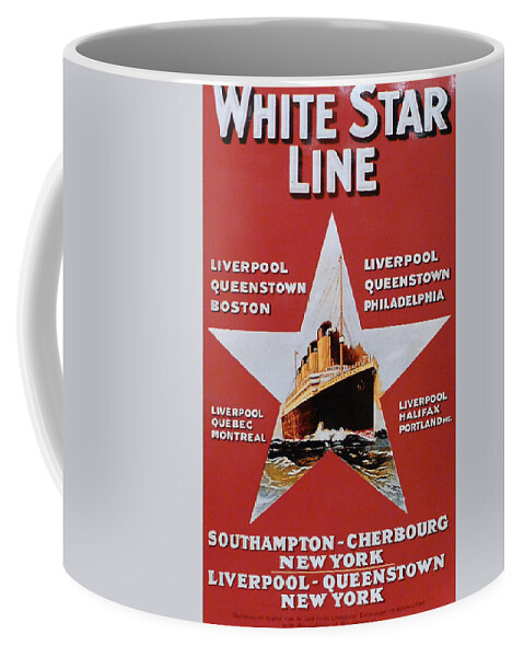 Richard Reeve Coffee Mug featuring the photograph White Star Line Poster 2 by Richard Reeve