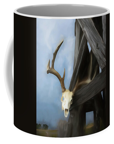 Kansas Coffee Mug featuring the photograph White-tail Deer 014 by Rob Graham